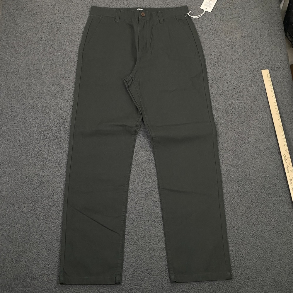 Katin Vincent Pant Mens Medium Green Canvas Cotton Chino Surf Skate Beach